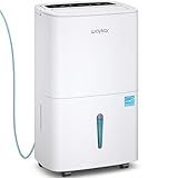 Waykar 150 Pints 2025 Energy Star Dehumidifier with Pump for Spaces up to 7,000 Sq. Ft at Commercial and Industrial Large Room, Warehouse, Home, Basement, with Drain Hose, Auto Defrost, Self-Drying