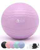 Gruper Yoga Ball, Extra Thick Exercise Ball for Workout Pregnancy Stability