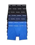 Calvin Klein Men's Cotton Stretch Megapack Boxer Briefs, Blue Multi (7 Pack), M