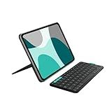Logitech Flip Folio, Keyboard Case for iPad Pro 11-inch (M4) & iPad Air 11-inch (M2 & M3)(5th Gen - 2024) - Protective & Stowable Bluetooth Keyboard Case, Multi-Device - Midnight Black
