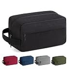Vorspack Water Resistant Travel Toiletry Bag for Men Women - Medium & Black