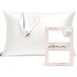 Kitsch Satin Pillowcase with Zipper - Standard Size, Ivory