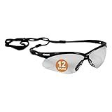 KleenGuard™ V30 Nemesis™ Safety Glasses (25676), Clear Lenses, Black Frame, Unisex Eyewear for Men and Women (12 Pairs/Case)