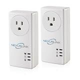 NexusLink G.hn Powerline Ethernet Adapter Kit – Stable Ethernet Over Power for Gaming & Streaming, Home Network Expander, Wall Plug - 2 Units (GPL-1200-KIT)