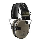 Walkers Razor Slim Shooter Electronic Folding Ear Protection Muffs, Tan Patriot