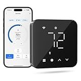 meross Smart Thermostat for Home, WiFi Thermostat Works with Matter, Alexa, Apple Home, Google Assistant, App & Voice Control, 7x24h Scheduling, Energy Saving, C-Wire Required