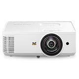 ViewSonic PS502W 4000 Lumens WXGA Short Throw Projector, High Brightness for Business and Education, Easy Widescreen Setup, Dual HDMI, and USB-A Connectivity Inputs