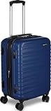 Amazon Basics 21" Hardside Carry-On Luggage with Multi-directional Wheels, Expandable for Up to 25% More Space, Scratch-Resistant Surface, Organized Interior, Navy Blue