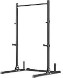 800LB Capacity Squat Rack with Pull Up Bar, Adjustable Power Cage, Home Gym