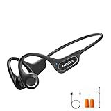 Nanajorwa Bone Conduction Headphones, Bluetooth 6.0 Wireless Sport Earphones 10H Playtimes Sweatproof Open Ear Headphones for Workout, Cycling, Outdoor Activities