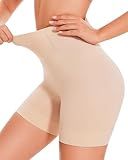 BESTENA Shapewear Shorts,Mid-Waist Body Shaper Shorts Thigh Slimmer, Womens Shapewear Tummy Control,Seamless Shapewear for Under Dresses