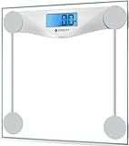 Etekcity Digital Body Weight Bathroom Scale, Large Blue LCD Backlight Display, High Precision Measurements,6mm Tempered Glass, 400 Pounds