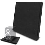 Pyle Sound Dampening Speaker Riser Foam - Audio Acoustic Noise Isolation Platform Pads Recoil Stabilizer w/ Rubber Base Pad For Studio Monitor, Subwoofer, Loudspeakers PSI12 (22.5 x 17.8 x 1.8 Inch)
