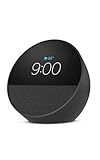 Amazon Echo Spot (newest model), Great for nightstands, offices and kitchens, Smart alarm clock with Alexa, Black