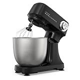 Stand Mixer 4.8 Qt Electric Food Mixer 12 Speeds Portable Lightweight Kitchen Mixer For Daily Use With Egg Whisk, Dough Hook, Flat Beater
