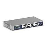 NETGEAR 24-Port Gigabit Ethernet Smart Switch (GS724T) - Managed, Optional 1 Year Insight Cloud Management, with 2 x 1G SFP, Desktop or Rackmount, and Limited Lifetime Protection