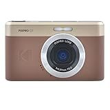 Kodak PIXPRO C1 Digital Camera, 13MP Compact Point & Shoot with 4X Digital Zoom, 26mm f/2.0 Wide Angle, 180 Degree Flip Screen, 1080p HD Video, Brown