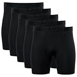 Gildan Men's Performance Underwear Boxer Briefs, Black (5-pack), XX-Large