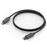 VoroDcip Digital Optical Audio Cable 3 Feet, Spdif Fiber Optic Short Cord, Toslink for Soundbar TV PS4 Xbox Home Cinema Amplifier DAC