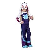 MARVEL Toddler Ghost Spider Costume, Girls Spider-Man and His Amazing Friends Gwen Stacy Kids Costume 3T/4T