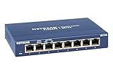 NETGEAR 8-Port Gigabit Ethernet Unmanaged Switch (GS108) - Desktop or Wall Mount, and Limited Lifetime Protection
