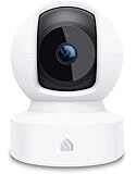 Kasa Indoor Pan/Tilt Smart Security Camera, 1080p HD Dog-Camera,2.4GHz with Night Vision,Motion Detection for Baby and Pet Monitor, Cloud & SD Card Storage, Works with Alexa& Google Home (EC70), White