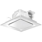 Orsong Bathroom Exhaust Fan 10" Panel Ultra Quiet without Light（8x8 Mount）, 110CFM, 4" Duct for Bathroom/Garage/Home