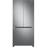Samsung 17.5 cu. ft. Smart Counter Depth 3-Door French Door Refrigerator, Stainless Steel, RF18A5101SR/AA