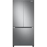 Samsung 17.5 cu. ft. Smart Counter Depth 3-Door French Door Refrigerator, Stainless Steel, RF18A5101SR/AA