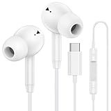 USB C Wired Earbuds Ear Buds for iPhone 17 16 Pro Max 16e 16 Plus 16Pro 15 Pro Max 15 Plus 15Pro 15 USBC in-Ear Headphones Wired Type C iPhone 16 Earbud Earphones Headsets with Microphone for Samsung