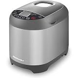 Elite Gourmet EBM8103SS Bread Maker, 3 Sizes, 19 Functions, Stainless Steel