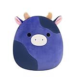 Squishmallows Original 8-Inch Ingred Purple and Black Spotted Cow - Official Jazwares Plush (Little)