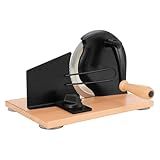 CAWIU Manual Bread Slicer with Hand Crank- Adjustable Thickness Bread Cutter for Even Slices, Perfect for Homemade Sourdough, Sandwich, and More, Black