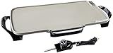 Presto 07062-22-Inch Ceramic Removable Handles Electric Griddle, Grey Ceramic