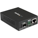 StarTech Gigabit Fiber Media Converter, Open SFP, MM/SM, TAA (MCM1110SFP)