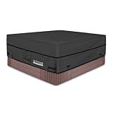 ULTCOVER Waterproof 600D Polyester Square Hot Tub Cover Outdoor SPA Covers 85 x 85 inch, Black