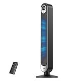 Dreo Tower Fan for Bedroom, 90° Oscillating Standing Fan, 30ft far, 28dB Quiet for Sleep, 6 Speeds, 4 Modes, 12H Timer, 42 Inch, Bladeless, Remote, for Home, Office, Room, Cruiser Pro T1