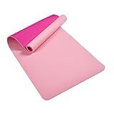 Furrnook Non-Slip TPE Yoga Mat for Women & Men, 72"x24" Extra-Long Pilates Mats for Hot Yoga, HIIT, Floor Workouts, Lightweight Eco-Friendly Fitness Mat with Dual Grip (Pink)