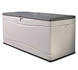 LIFETIME 60012 Extra Large Deck Box, 130 Gallon, Desert Sand/Brown