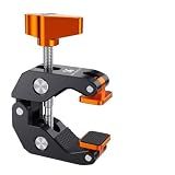 K&F CONCEPT Camera Mount Clamp, Super Crab Clamp Rotatable Clamping Block