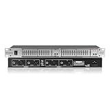 MICNAUX Stereo Equalizer for Home Audio System, Dual Channel 15-Band Silver Graphic Equalizer Professional Rack Mount DJ EQ, Noise Reduction - EQ215S