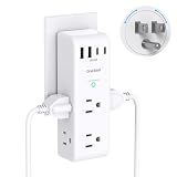 Surge Protector Outlet Extender with Rotating Plug, Multi Plug Wall Outlet