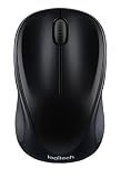 Logitech M317 Compact Ambidextrous 2.4 GHz Wireless Mouse - Black