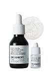 Organicity 10% Tranexamic Acid Serum for Dark Spots, Melasma & Hyperpigmentation – Korean Skincare Discoloration Correcting Serum with Hyaluronic Acid – 1.17 Fl Oz