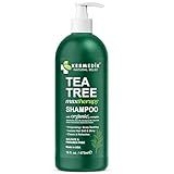 KESMEDIK Tea Tree Oil Shampoo MaxTherapy, Clarifying Deep Clean for Buildup, Dandruff & Cools Refreshes Itchy Scalp, Sulfate-Free for Oily Hair, Women & Men, 16 fl oz