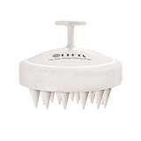 HEETA Scalp Massager Hair Growth, Soft Silicone Scalp Scrubber Shampoo Brush for Exfoliation, Dandruff Removal & Head Massage Stress Relax, Wet & Dry Use for Thick, Thin Hair Care, Wheat Straw Beige