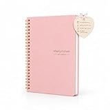 Undated Weekly Planner - Weekly Goals Notebook with To Do List, Habit Tracker, Daily Schedule Journal with Spiral Binding, 5.7 x 8.0 inches,Productivity Organizer Notebook for Work, School, Home, Pink