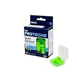 Flents Protechs Foam Ear Plugs, 10 Pair with case Sleeping, Snoring, Loud Noise, Traveling, Concerts, Construction, Studying, Work, Shooting, NRR 33, Noise Cancelling, Green, Made in the USA
