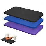 DEAYOU 3 Pack Yoga Knee Pads Cushion, Non Slip Exercise Mat for Pain Free Yoga, Extra-Thick Pilates Knee Mats, Portable Yoga Mat Accessory for Fitness, Elbows, Wrist, Forearms, 24"x10"x0.6", 3-Color