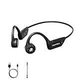 Rhyfell Bone Conduction Headphones, Bluetooth 6.0 Open Ear Sports Headphones, 8H Battery Life, 28g Lightweight, Type-C, Suitable for Running, Cycling and Fitness, Black